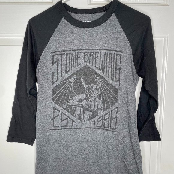 Other - Men's Stone Brewing Raglan Tee - 3/4 Sleeve - Small